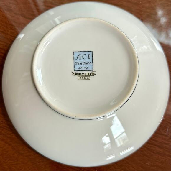 Vintage ACI Fine China Frolic Atomic Cereal Bowl Mid-Century Modern - Picture 4 of 14